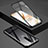 Funda Bumper Lujo Marco de Aluminio Espejo 360 Grados Carcasa T02 para OnePlus 8 Negro