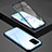 Funda Bumper Lujo Marco de Aluminio Espejo 360 Grados Carcasa T02 para Samsung Galaxy S20 Ultra 5G Azul