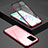 Funda Bumper Lujo Marco de Aluminio Espejo 360 Grados Carcasa T02 para Samsung Galaxy S20 Ultra Rojo