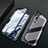 Funda Bumper Lujo Marco de Aluminio Espejo 360 Grados Carcasa T02 para Xiaomi Mi Note 10 Negro