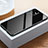 Funda Bumper Lujo Marco de Aluminio Espejo 360 Grados Carcasa T03 para Apple iPhone 12 Mini Negro