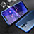 Funda Bumper Lujo Marco de Aluminio Espejo 360 Grados Carcasa T03 para Huawei Mate 20 Lite Azul