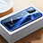 Funda Bumper Lujo Marco de Aluminio Espejo 360 Grados Carcasa T03 para Huawei Nova 8 SE 5G Azul