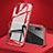 Funda Bumper Lujo Marco de Aluminio Espejo 360 Grados Carcasa T03 para Huawei P20 Rojo