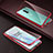 Funda Bumper Lujo Marco de Aluminio Espejo 360 Grados Carcasa T03 para OnePlus 8 Rojo