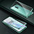 Funda Bumper Lujo Marco de Aluminio Espejo 360 Grados Carcasa T03 para OnePlus 8 Verde