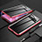 Funda Bumper Lujo Marco de Aluminio Espejo 360 Grados Carcasa T03 para Samsung Galaxy S10 Plus Rojo