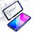 Funda Bumper Lujo Marco de Aluminio Espejo 360 Grados Carcasa T03 para Samsung Galaxy S10e Azul