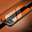Funda Bumper Lujo Marco de Aluminio Espejo 360 Grados Carcasa T04 para Apple iPhone 11 Naranja