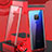 Funda Bumper Lujo Marco de Aluminio Espejo 360 Grados Carcasa T04 para Huawei Mate 20 Rojo