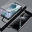 Funda Bumper Lujo Marco de Aluminio Espejo 360 Grados Carcasa T04 para Huawei Nova 6 5G Negro