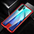 Funda Bumper Lujo Marco de Aluminio Espejo 360 Grados Carcasa T04 para Huawei P30 Pro Rojo
