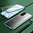 Funda Bumper Lujo Marco de Aluminio Espejo 360 Grados Carcasa T04 para Huawei P40 Pro+ Plus Verde