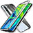 Funda Bumper Lujo Marco de Aluminio Espejo 360 Grados Carcasa T04 para Xiaomi Mi Note 10 Pro Plata