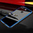 Funda Bumper Lujo Marco de Aluminio Espejo 360 Grados Carcasa T05 para Huawei Honor View 20 Azul