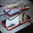 Funda Bumper Lujo Marco de Aluminio Espejo 360 Grados Carcasa T05 para Huawei Nova 5T Rojo