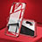 Funda Bumper Lujo Marco de Aluminio Espejo 360 Grados Carcasa T05 para Huawei P30 Pro New Edition Rojo