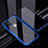 Funda Bumper Lujo Marco de Aluminio Espejo 360 Grados Carcasa T06 para Apple iPhone 12 Mini Azul