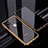 Funda Bumper Lujo Marco de Aluminio Espejo 360 Grados Carcasa T06 para Apple iPhone 12 Oro