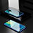 Funda Bumper Lujo Marco de Aluminio Espejo 360 Grados Carcasa T06 para Huawei Mate 20 X 5G Azul