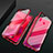 Funda Bumper Lujo Marco de Aluminio Espejo 360 Grados Carcasa T06 para Huawei P30 Lite New Edition Rojo