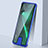 Funda Bumper Lujo Marco de Aluminio Espejo 360 Grados Carcasa T07 para Huawei Nova 5 Pro Azul