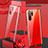 Funda Bumper Lujo Marco de Aluminio Espejo 360 Grados Carcasa T07 para Huawei P30 Pro New Edition Rojo