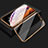 Funda Bumper Lujo Marco de Aluminio Espejo 360 Grados Carcasa T08 para Apple iPhone 11 Oro