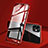 Funda Bumper Lujo Marco de Aluminio Espejo 360 Grados Carcasa T09 para Apple iPhone 11 Rojo