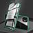 Funda Bumper Lujo Marco de Aluminio Espejo 360 Grados Carcasa T09 para Apple iPhone 11 Verde