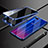Funda Bumper Lujo Marco de Aluminio Espejo 360 Grados Carcasa T09 para Oppo R17 Neo Azul