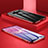 Funda Bumper Lujo Marco de Aluminio Espejo 360 Grados Carcasa T09 para Samsung Galaxy S10 Plus Rojo