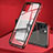Funda Bumper Lujo Marco de Aluminio Espejo 360 Grados Carcasa T10 para Apple iPhone 11 Pro Max Rojo