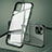 Funda Bumper Lujo Marco de Aluminio Espejo 360 Grados Carcasa T10 para Apple iPhone 11 Pro Max Verde