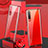 Funda Bumper Lujo Marco de Aluminio Espejo 360 Grados Carcasa T10 para Huawei P30 Rojo