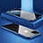 Funda Bumper Lujo Marco de Aluminio Espejo 360 Grados Carcasa T11 para Apple iPhone 11 Pro Max Azul