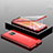Funda Bumper Lujo Marco de Aluminio Espejo 360 Grados Carcasa T14 para Huawei Mate 20 Pro Rojo