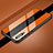 Funda Bumper Lujo Marco de Aluminio Espejo 360 Grados Carcasa T14 para Huawei P30 Naranja