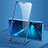 Funda Bumper Lujo Marco de Aluminio Espejo 360 Grados Carcasa T15 para Huawei Nova 5 Pro Azul
