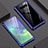 Funda Bumper Lujo Marco de Aluminio Espejo Carcasa A01 para Samsung Galaxy S10 5G Azul