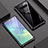 Funda Bumper Lujo Marco de Aluminio Espejo Carcasa A01 para Samsung Galaxy S10 Negro