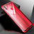 Funda Bumper Lujo Marco de Aluminio Espejo Carcasa M01 para Huawei Honor 8X Rojo