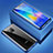 Funda Bumper Lujo Marco de Aluminio Espejo Carcasa M01 para Huawei Mate 20 Pro Azul