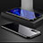 Funda Bumper Lujo Marco de Aluminio Espejo Carcasa M01 para Huawei P30 Negro