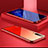 Funda Bumper Lujo Marco de Aluminio Espejo Carcasa M02 para Huawei P30 Rojo
