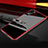 Funda Bumper Lujo Marco de Aluminio Espejo Carcasa M03 para Huawei P30 Pro Rojo
