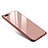 Funda Bumper Lujo Marco de Aluminio Espejo Carcasa para Apple iPhone 8 Plus Oro Rosa