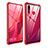 Funda Bumper Lujo Marco de Aluminio Espejo Carcasa para Huawei Nova 4 Rojo