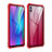 Funda Bumper Lujo Marco de Aluminio Espejo Carcasa para Huawei P Smart (2019) Rojo