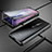 Funda Bumper Lujo Marco de Aluminio Espejo Carcasa para OnePlus 7 Pro Negro